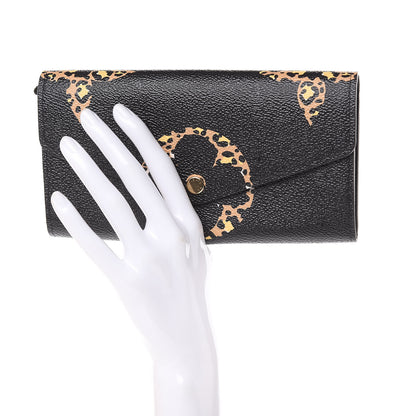 Louis Vuitton Monogram Giant Jungle Sarah Wallet Black 2 of 10