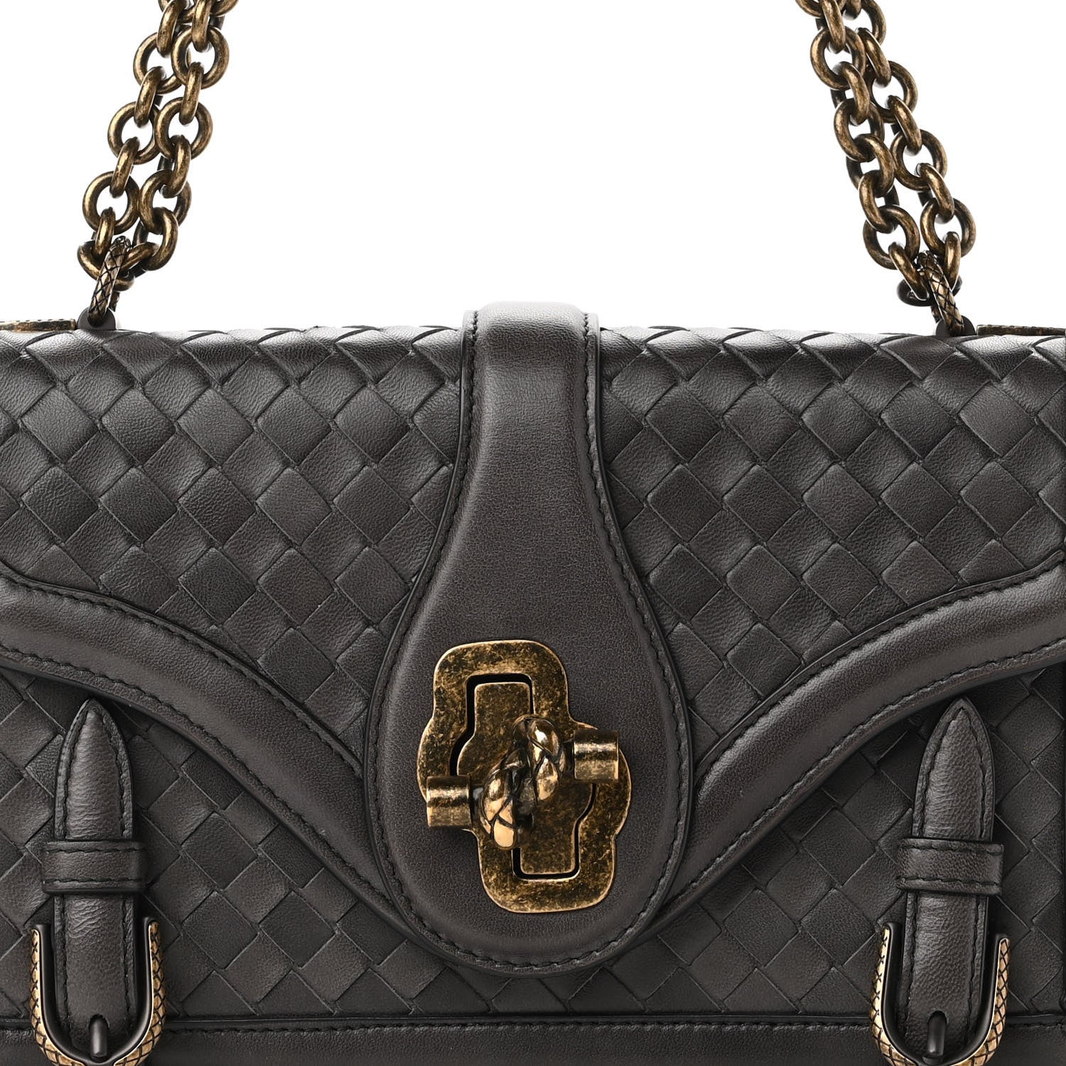 Bottega Veneta Intrecciato City Knot Bag Grey 7 of 9