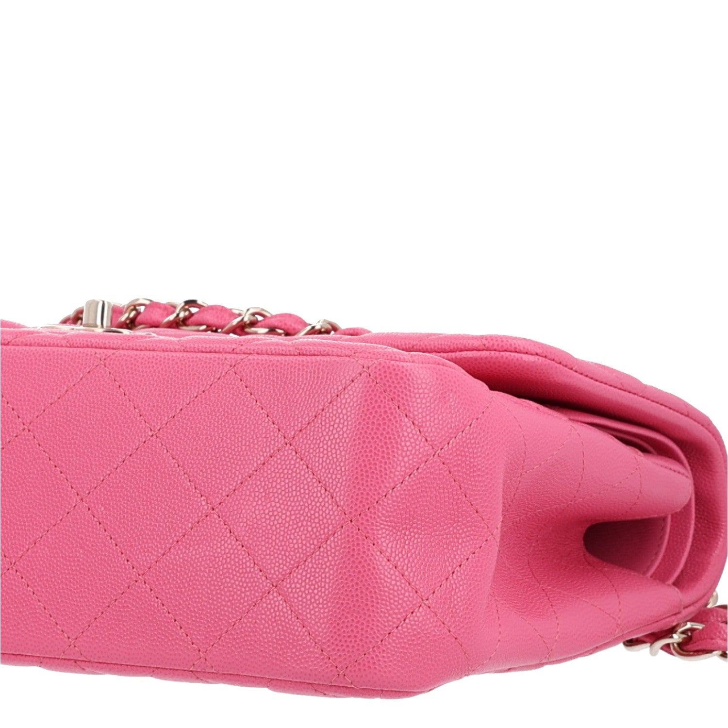 Chanel Caviar Quilted Jumbo Double Flap Pink 11 of 11
