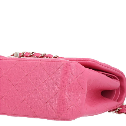 Chanel Caviar Quilted Jumbo Double Flap Pink 11 of 11