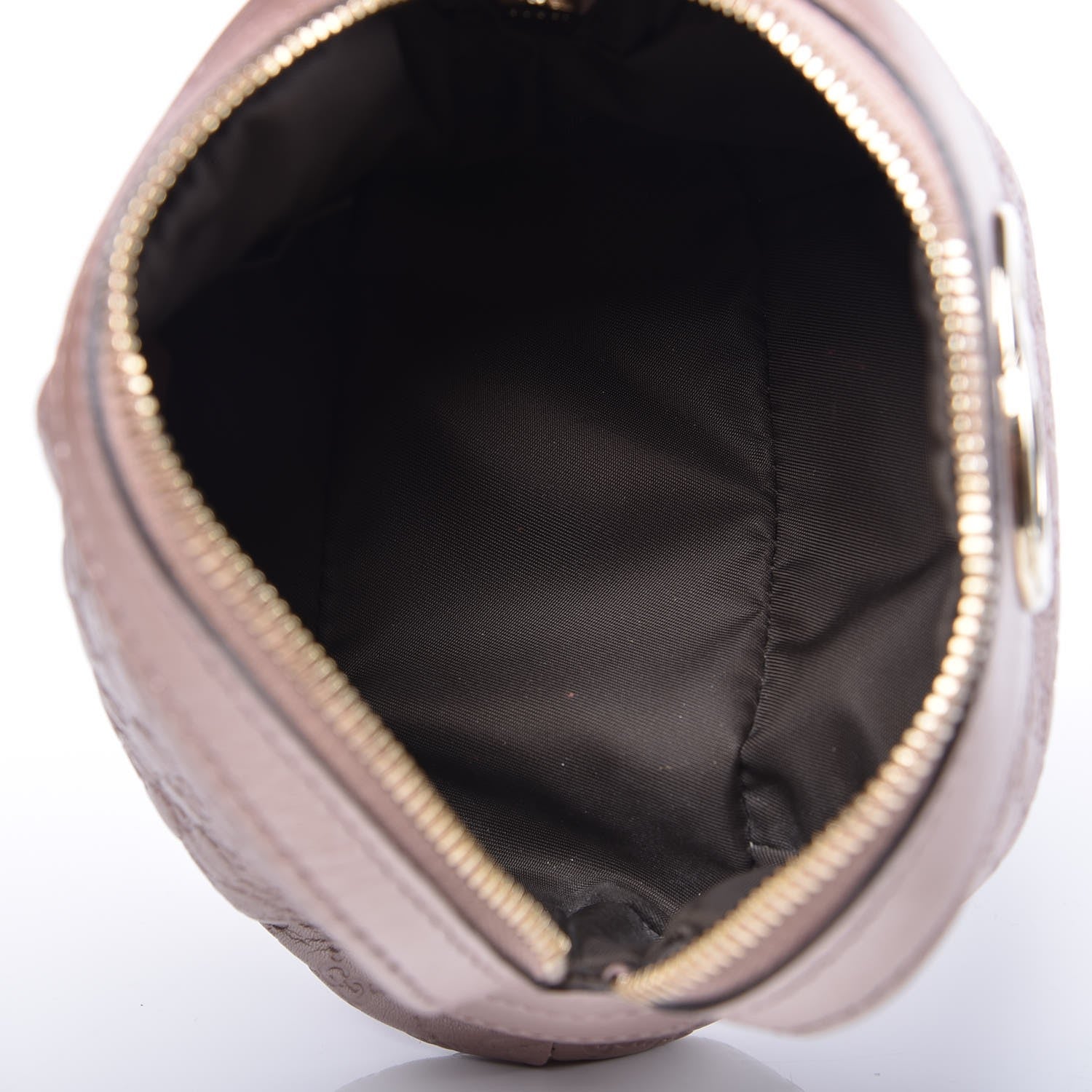Gucci Metallic Microguccissima GG Cosmetic Case Mauve 5 of 7
