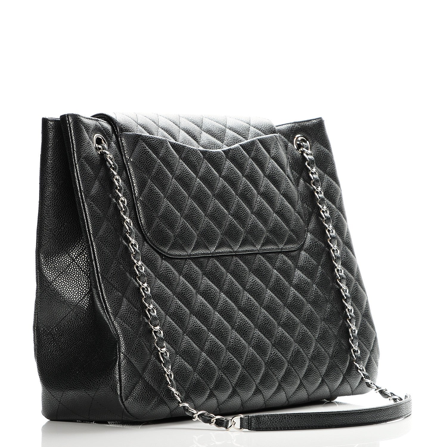 Chanel Caviar Quilted Flap Tote Black 3 of 8