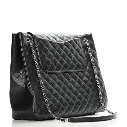 Chanel Caviar Quilted Flap Tote Black 3 of 8