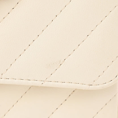 Chanel Lambskin Chevron Quilted Mini Rectangular Flap White 12 of 12