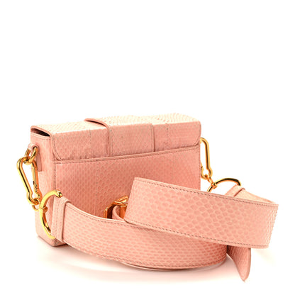 Christian Dior Snakeskin 30 Montaigne Box Bag Rose Clair 3 of 11
