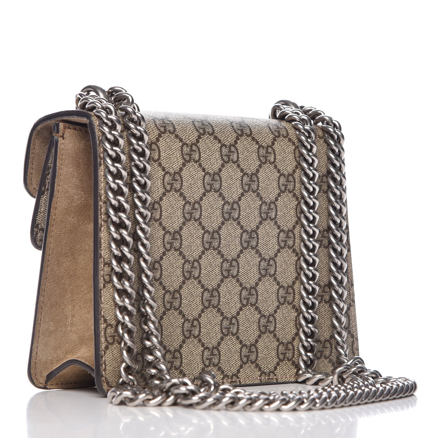 Gucci GG Supreme Monogram Mini Dionysus Shoulder Bag Taupe 3 of 10