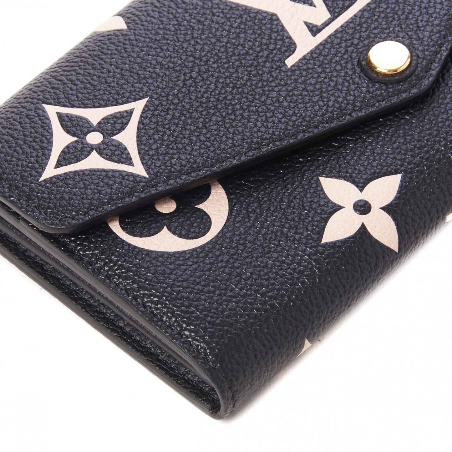 Monogram Empreinte Giant Sarah Wallet Black Beige