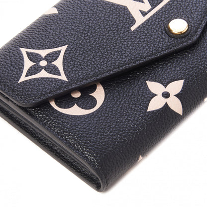 Louis Vuitton Monogram Empreinte Giant Sarah Wallet Black Beige 6 of 8