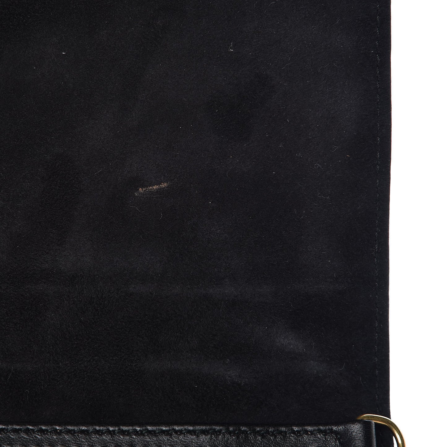 Patent Studded Diorama Wallet on Chain Pouch Black