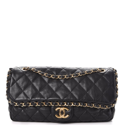 Chanel Calfskin Quilted Medium Chain Me Flap Black 1 of 8