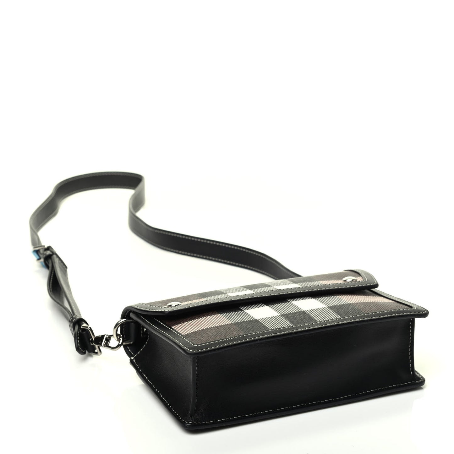 E-Canvas Giant Check Oscar Crossbody Dark Birch