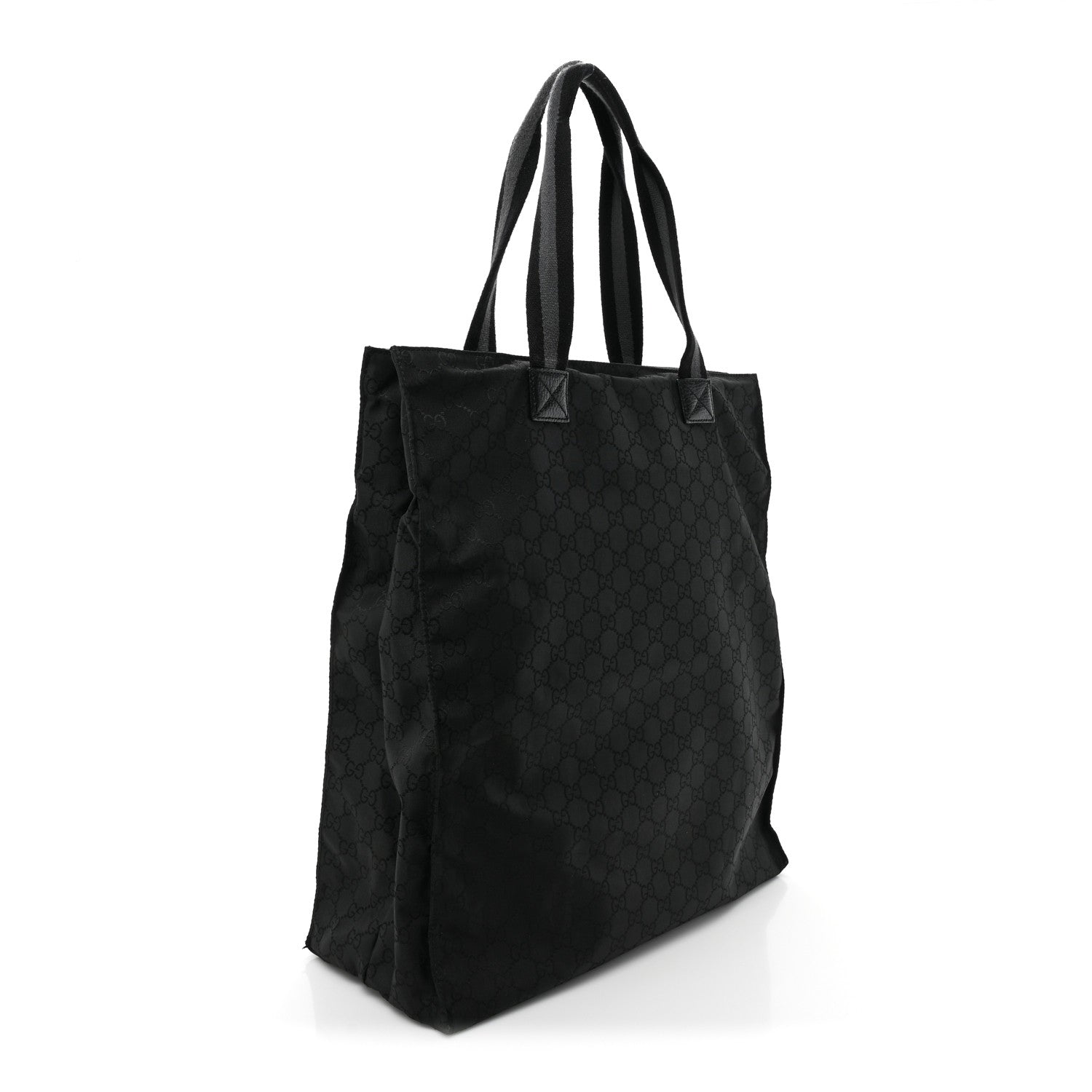 Gucci Nylon Monogram Vertical Tote Black 2 of 10