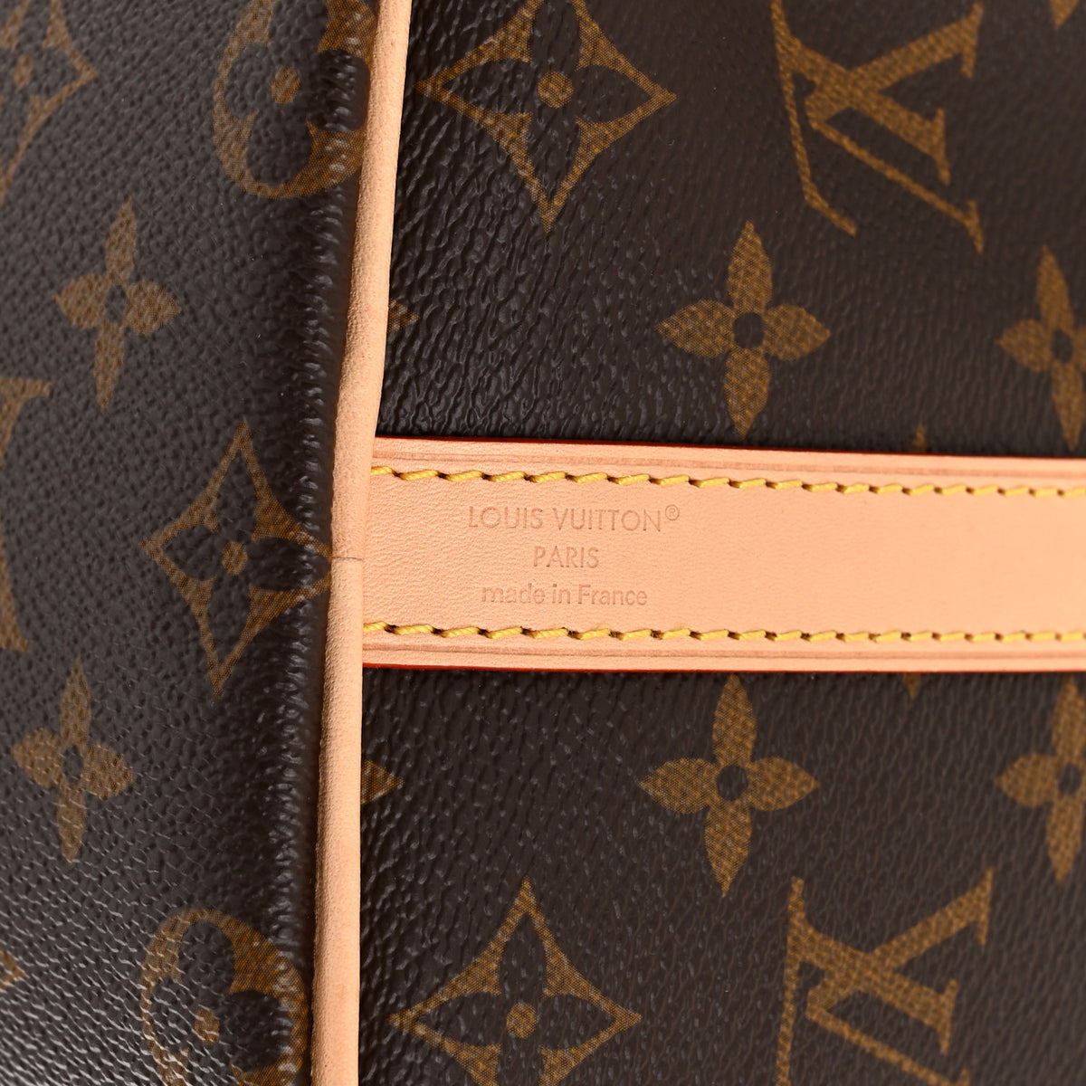 Louis Vuitton Mon Monogram Speedy Bandouliere 25 Fauve Safran Yellow 6 of 10