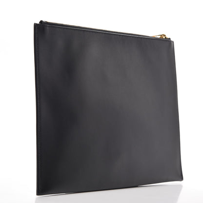 Saint Laurent Calfskin Zipped Clutch Black 12 of 18