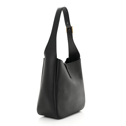 Saint Laurent Smooth Calfskin Small Le 5 A 7 Soft Hobo Black 3 of 10