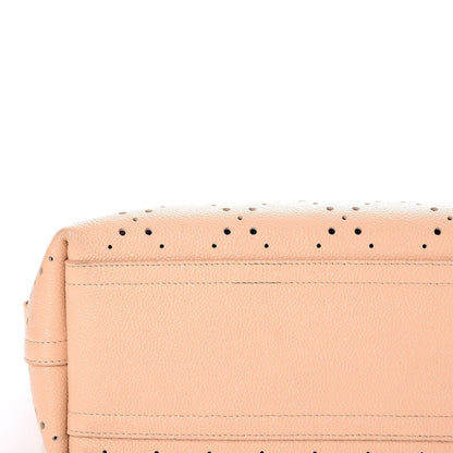 Chanel Perforated Grained Calfskin Small Shopping Tote Light Coral 9 of 13