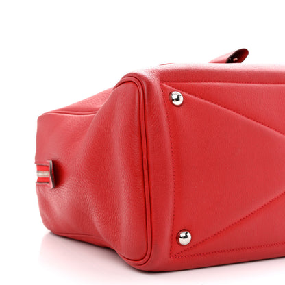 Hermes Taurillon Clemence Victoria 35 Rouge Casaque 9 of 10