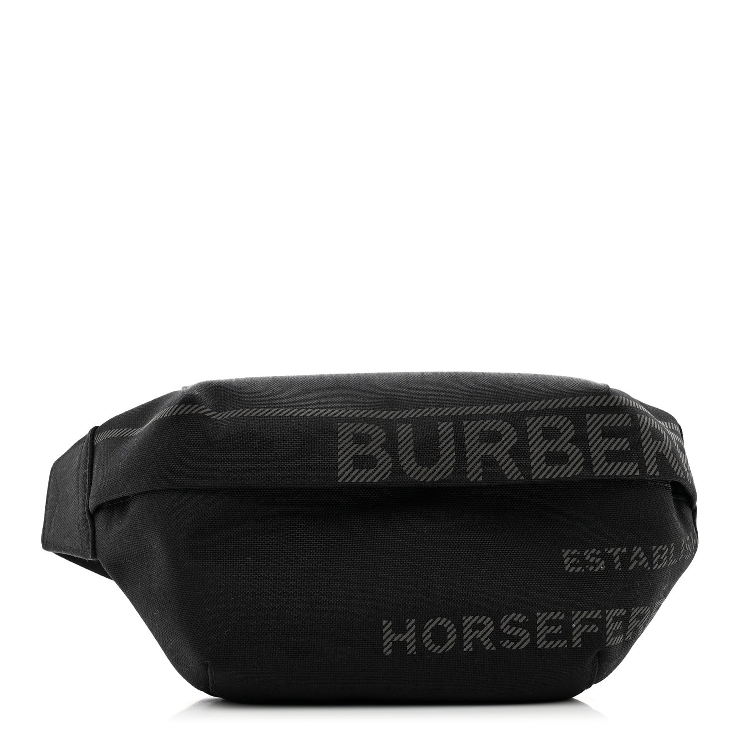 Burberry Econyl Horseferry Print Sonny Bum Bag Black 1 of 8