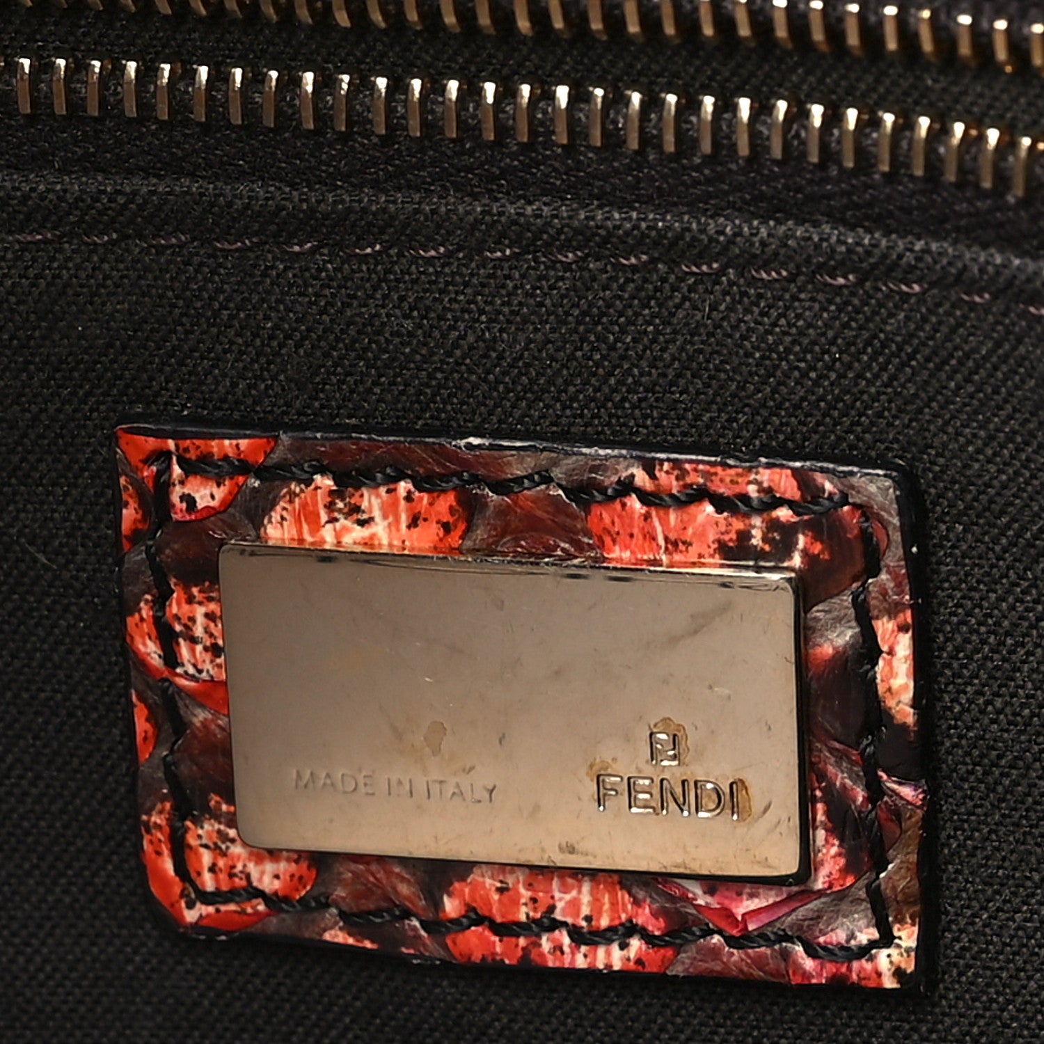 Fendi Snakeskin Maxi Baguette Bag Multicolor 6 of 10
