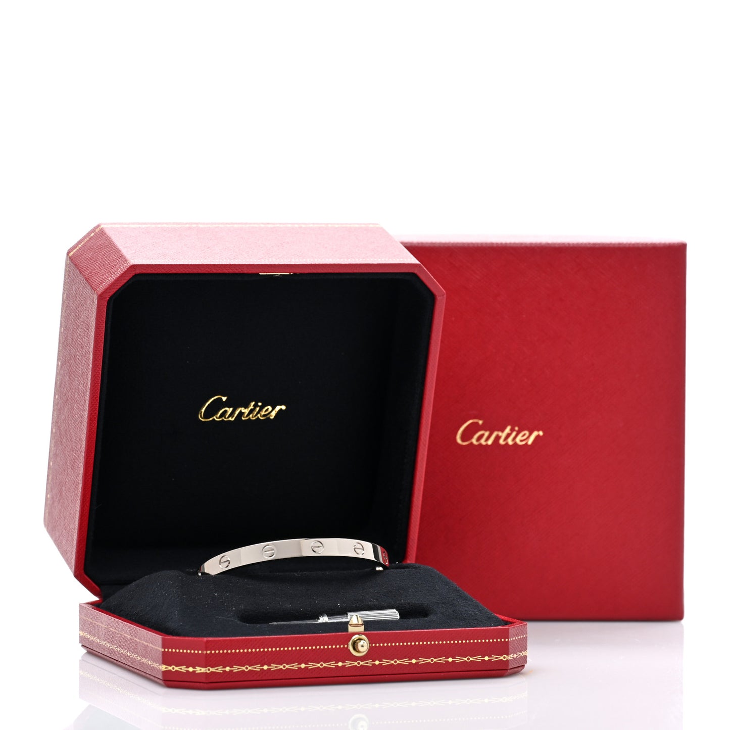 18K White Gold LOVE Bracelet 18