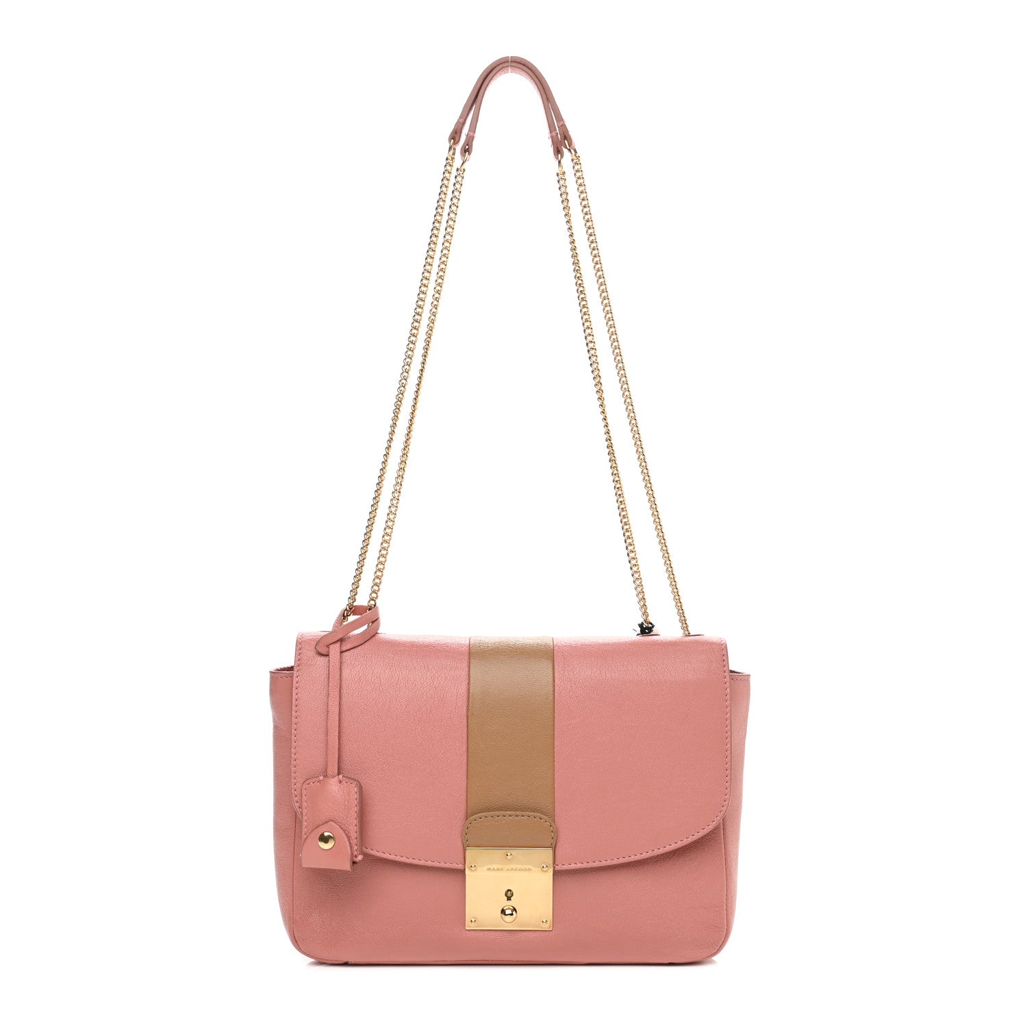 Marc Jacobs Calfskin Mini Polly Rosewood Beige Gold 1 of 10