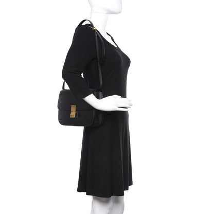 Celine Box Calfskin Medium Classic Box Flap Bag Black 2 of 9