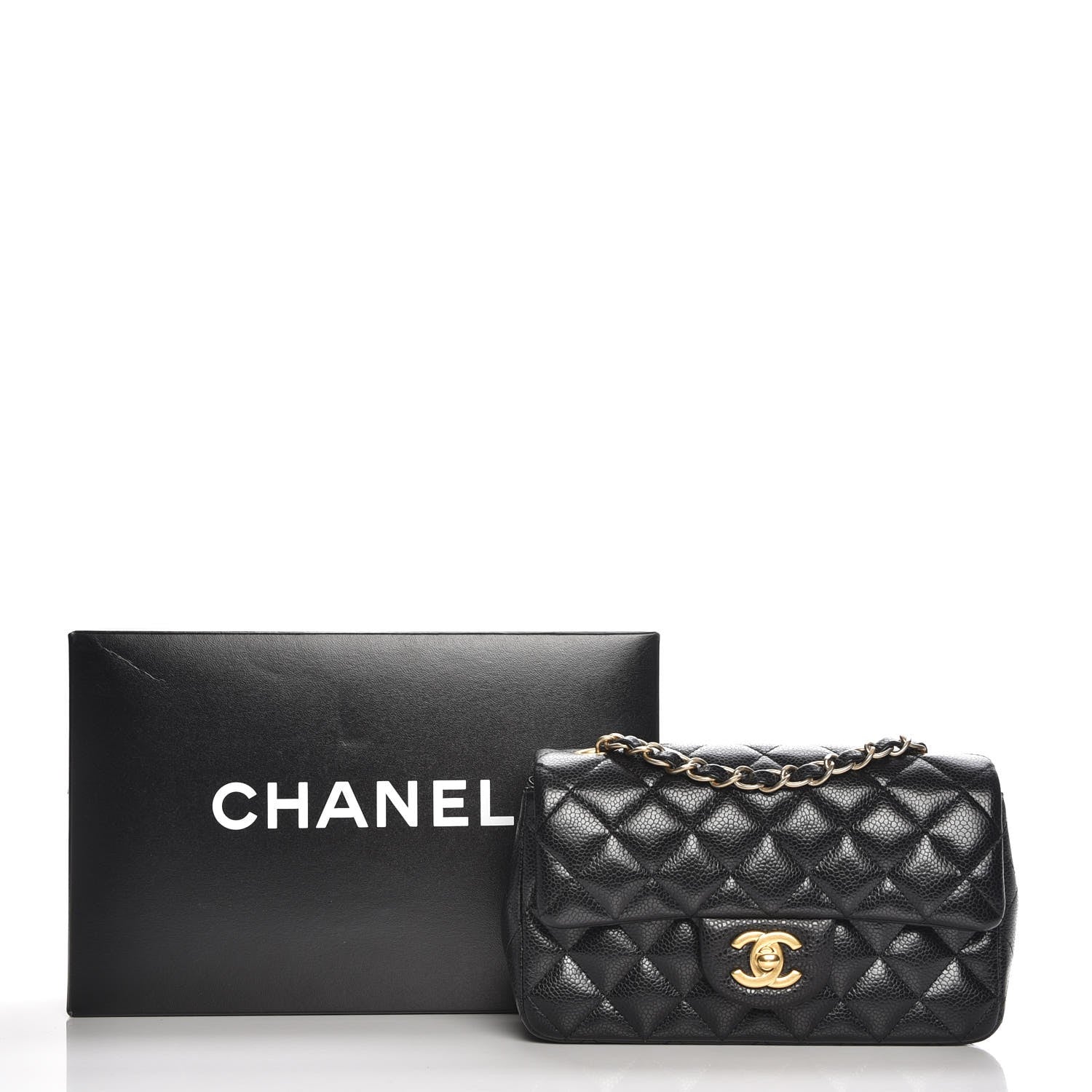 Chanel Caviar Quilted Mini Rectangular Flap Black 8 of 8