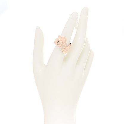 Cartier 18K Pink Gold Diamond Caresse D'Orchidees Par Cartier Ring 52 6 2 of 5