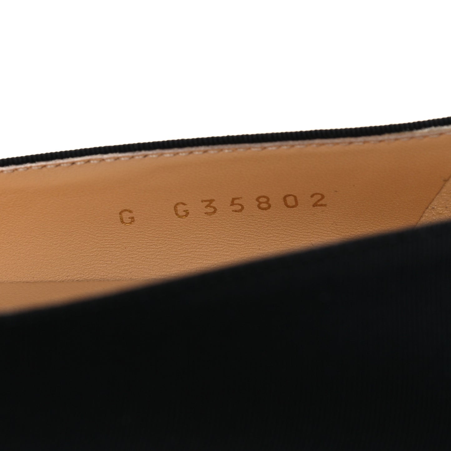 Grosgrain Cap Toe CC Pumps 36.5 Black
