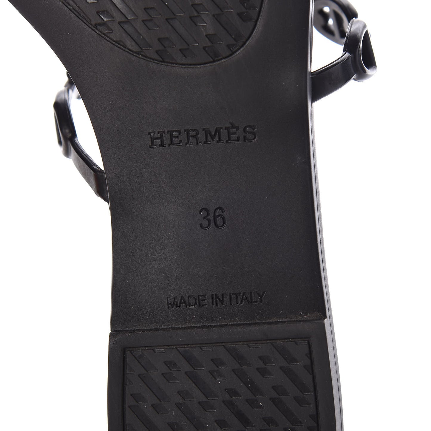 Rubber Chaine d'Ancre Rivage Sandals 36 Black