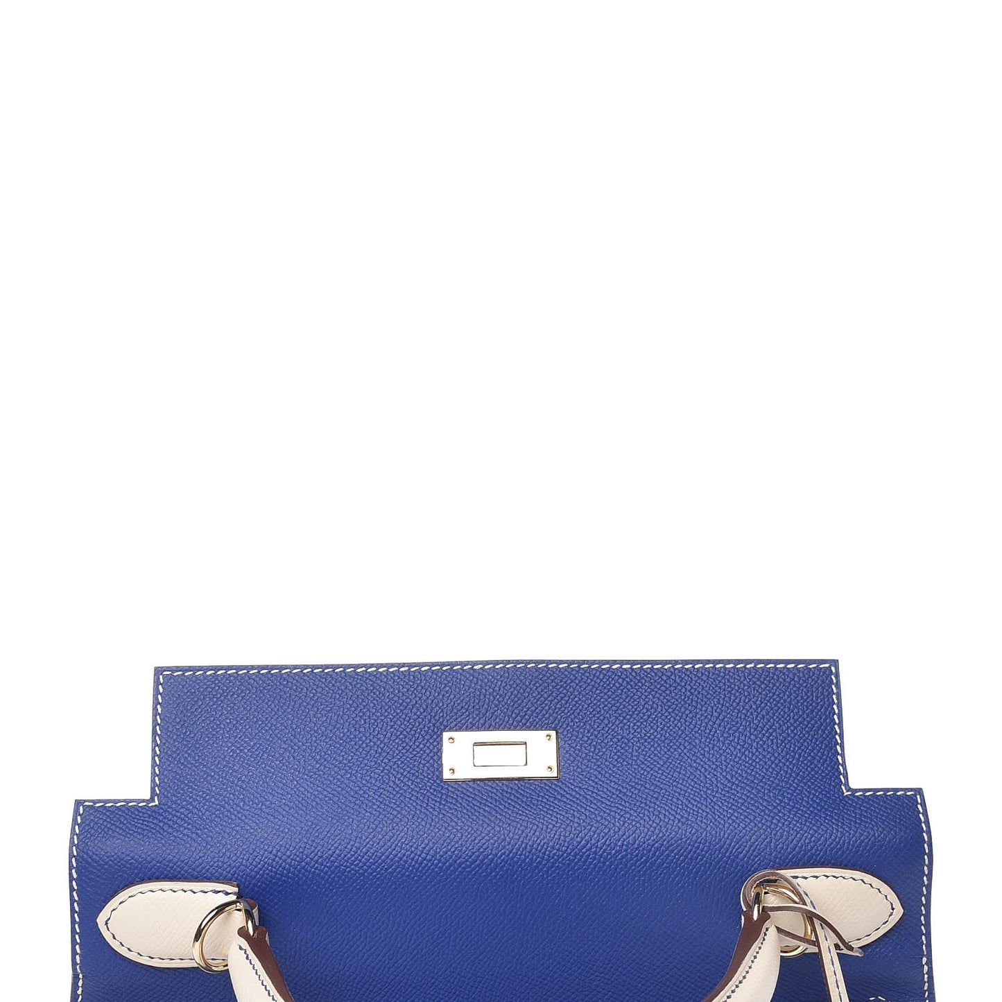 Epsom Horseshoe Kelly Sellier 28 Bleu Electrique Craie