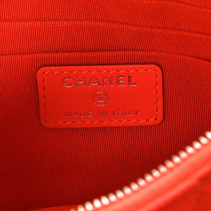 Chanel Goatskin Quilted Medium Reissue Cosmetic Case Orange 6 of 10
