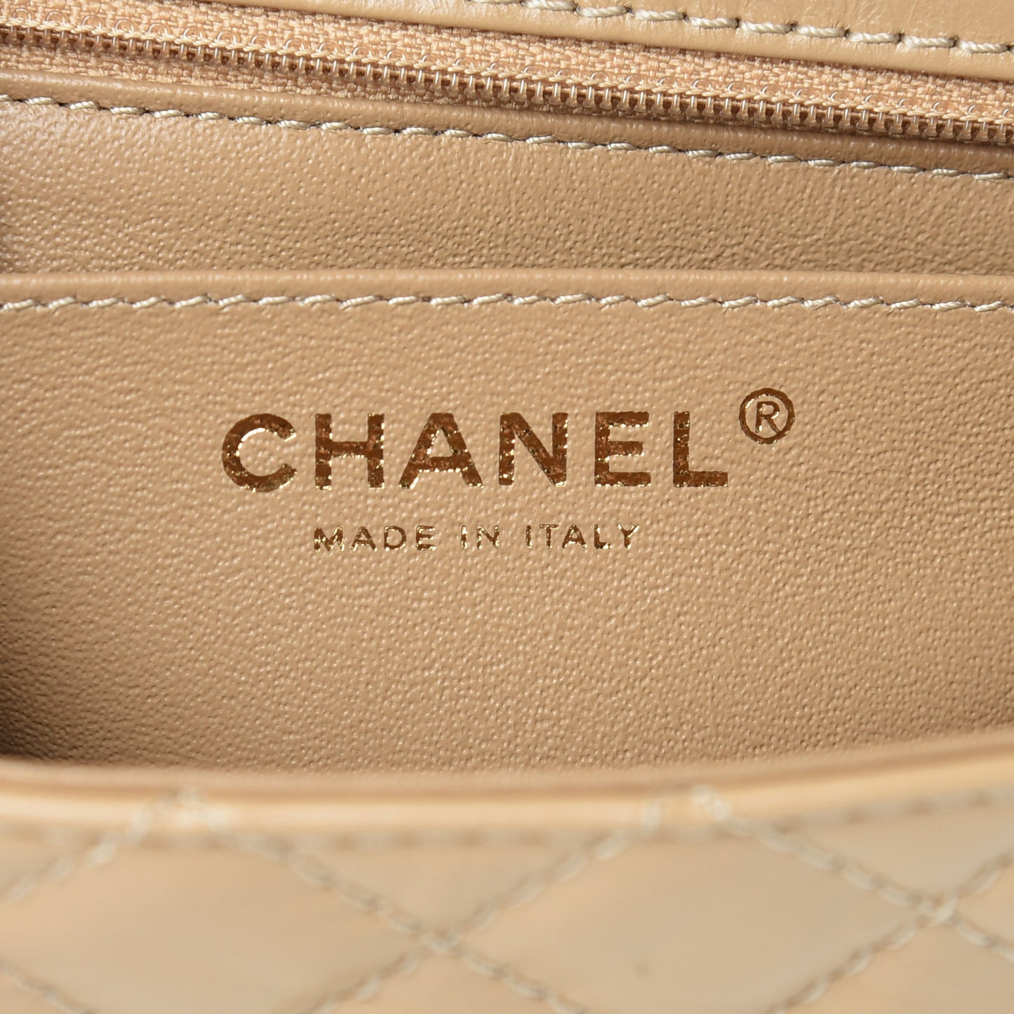 Aged Calfskin Quilted 2.55 Reissue Mini Flap Beige