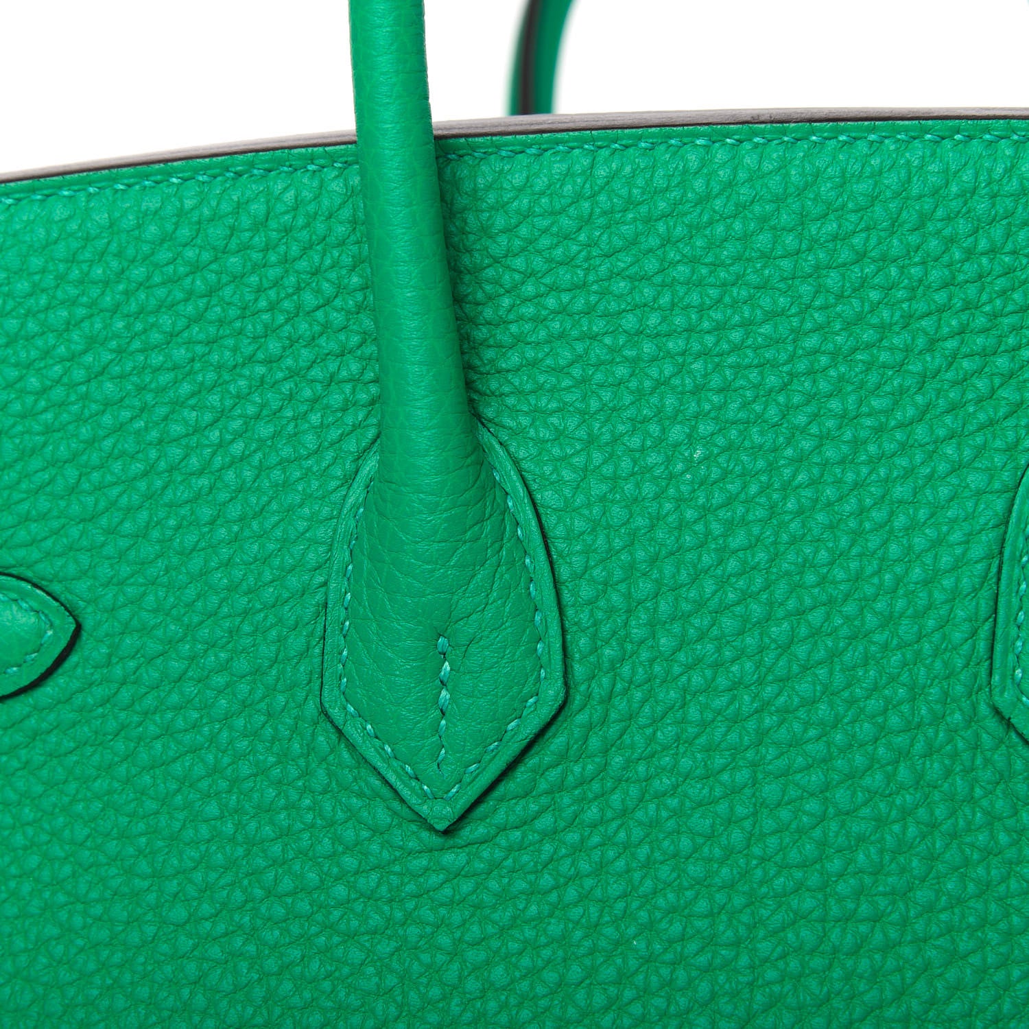 Hermes Togo Verso Birkin 25 Menthe Vert Bosphore 10 of 35