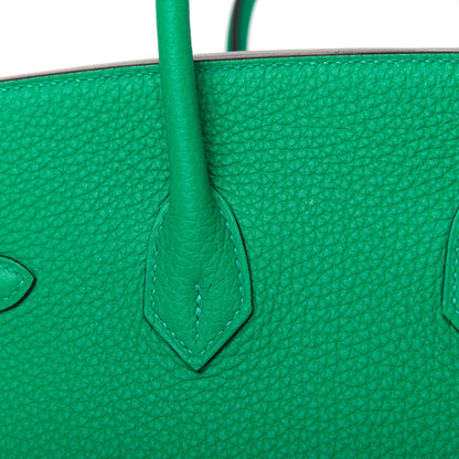 Hermes Togo Verso Birkin 25 Menthe Vert Bosphore 10 of 35