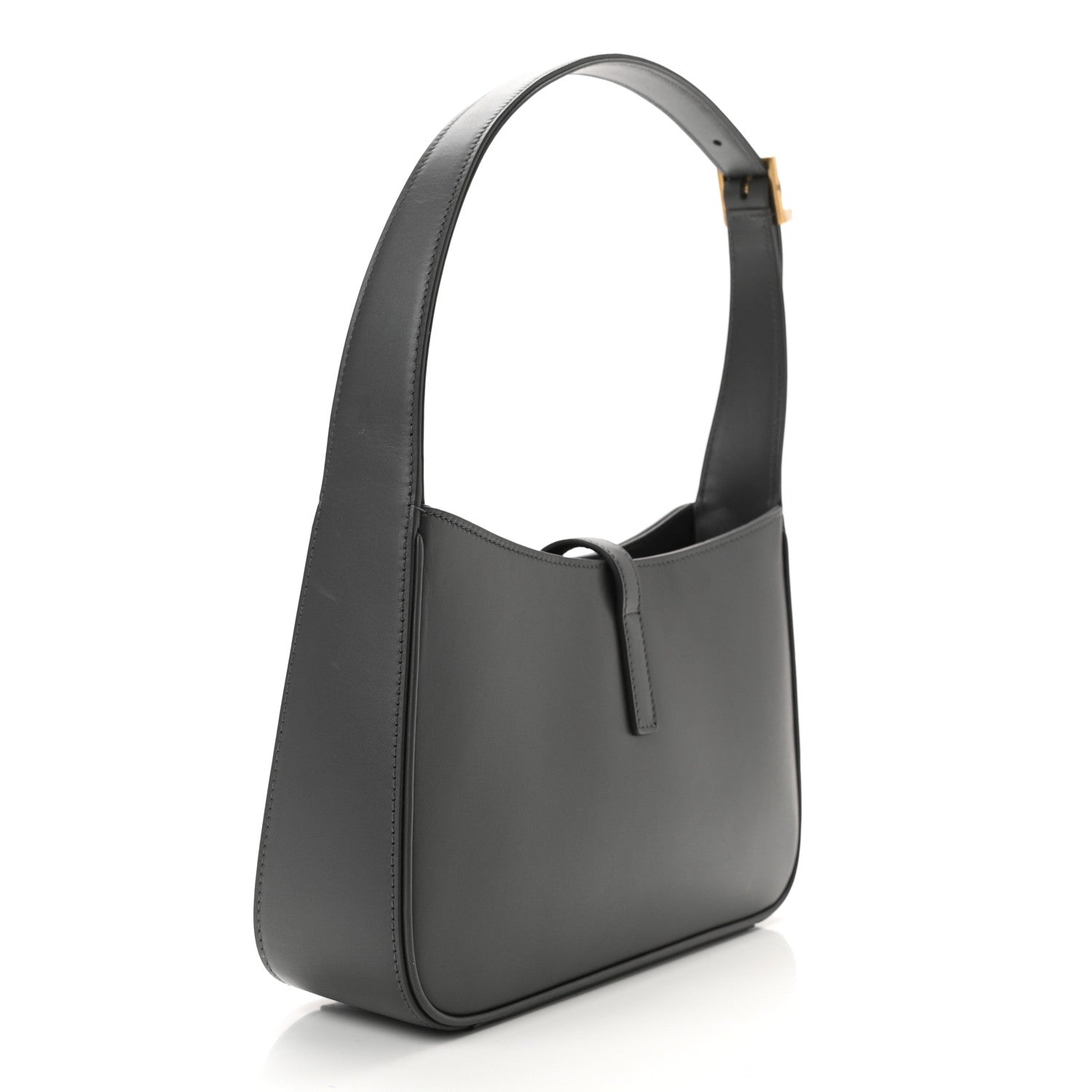 Saint Laurent Smooth Calfskin Le 5 A 7 Hobo Storm 2 of 10