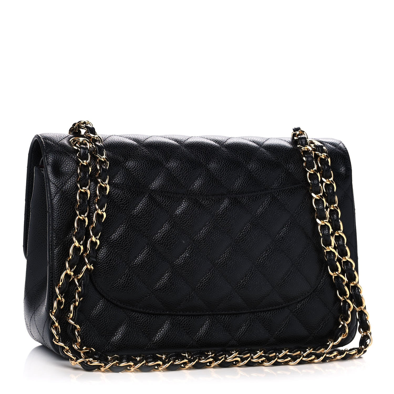 Chanel Caviar Quilted Jumbo Double Flap Black 3 of 14