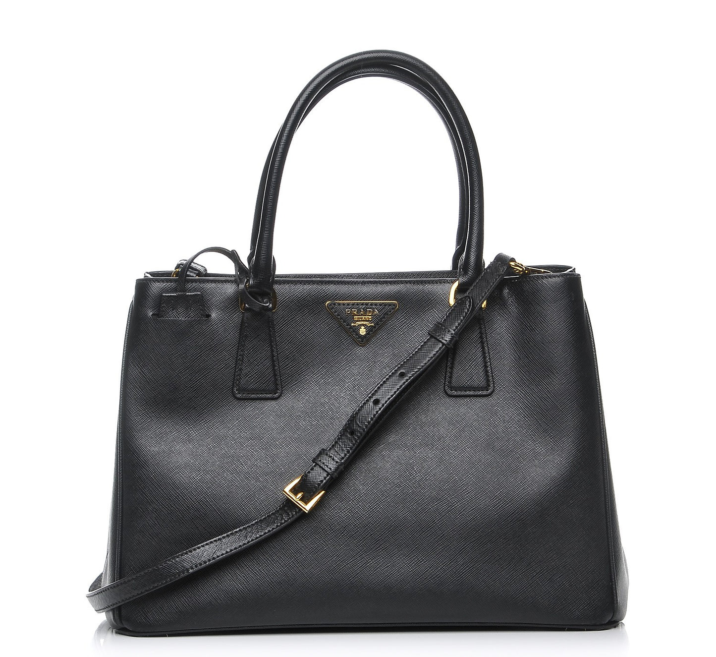 Saffiano Lux Medium Tote Nero Black