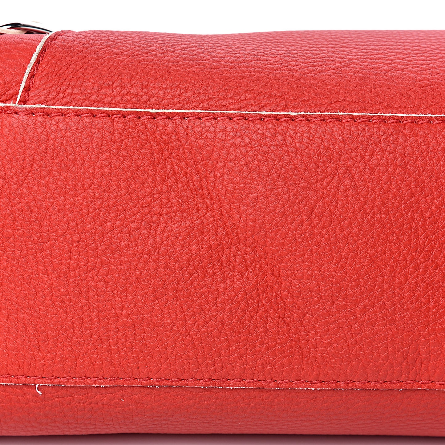 Supple Grained Calfskin Classic Silver Hardware Highlight City Rouge Fraise