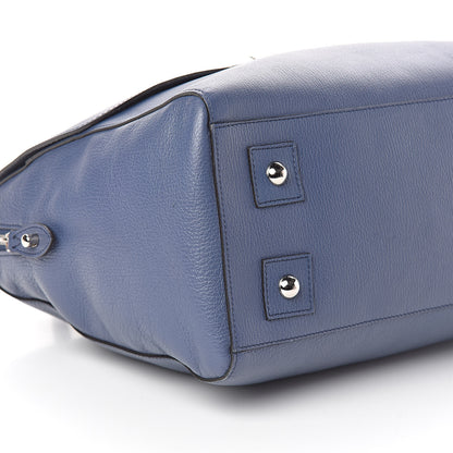 Mulberry Grainy Leather Large Del Rey Satchel Slate Blue 8 of 9
