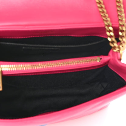 Saint Laurent Calfskin Y Quilted Monogram Small Loulou Chain Satchel Fresh Fuchsia 4 of 8