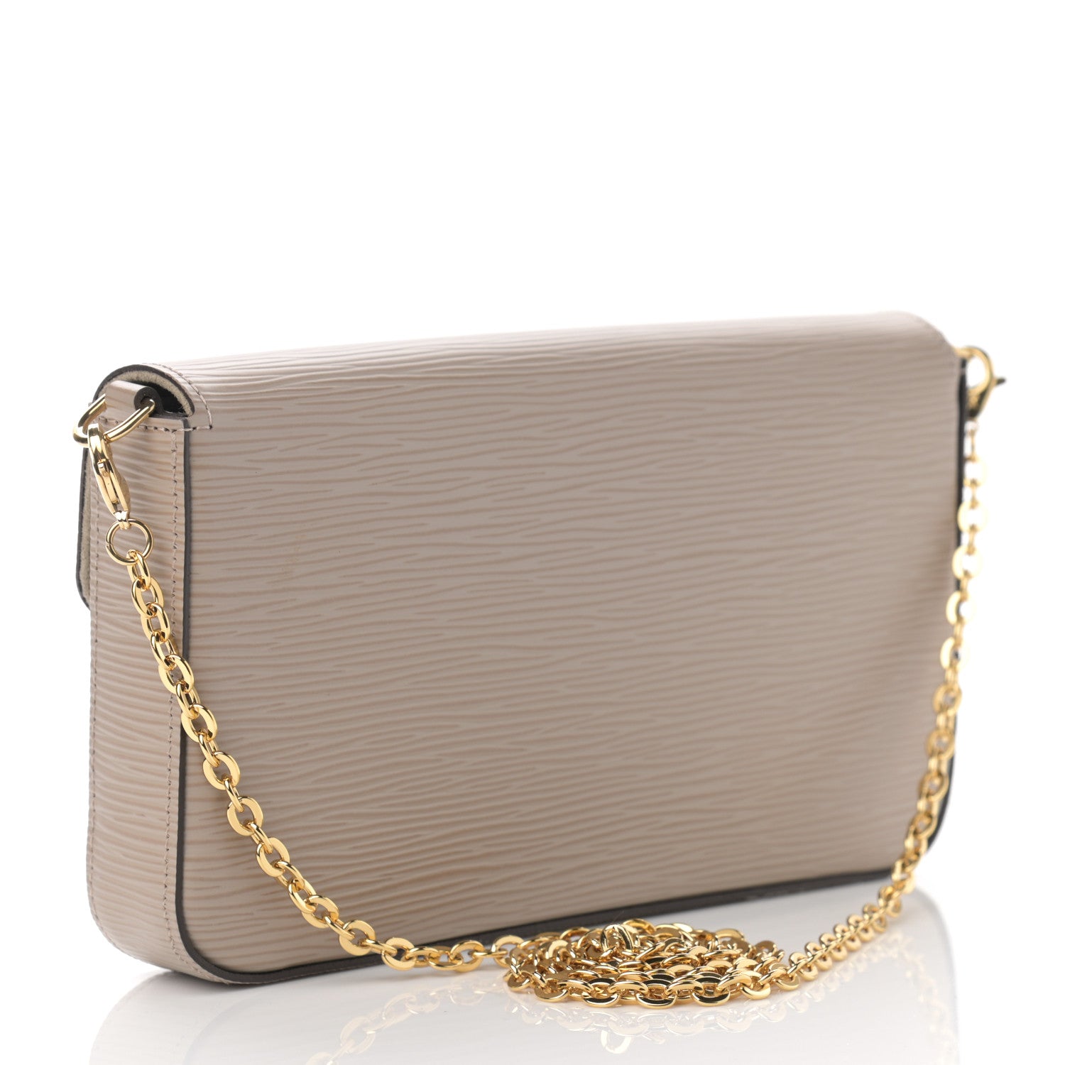 Louis Vuitton Epi Felicie Pochette Chain Wallet Galet 4 of 10