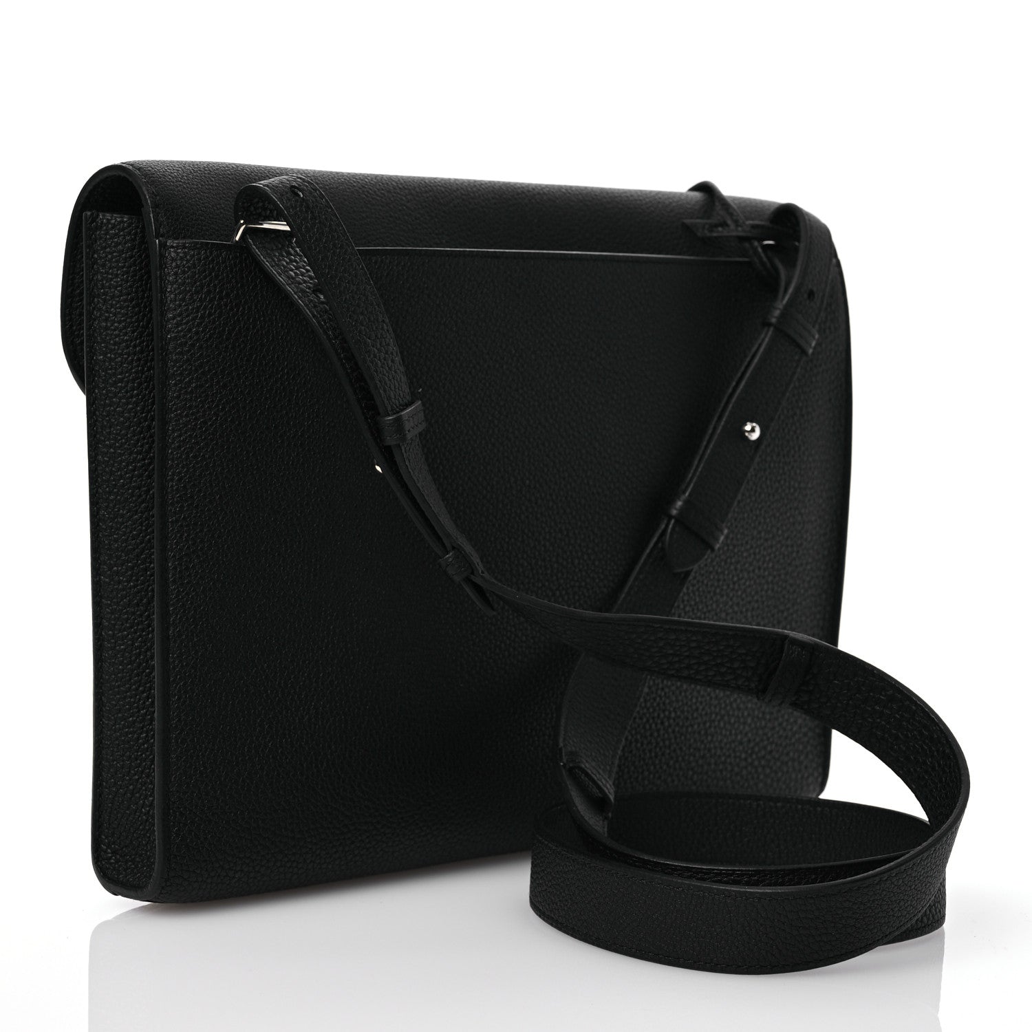 Hermes Togo Sac A Depeches 29 Messenger Bag Black 3 of 10