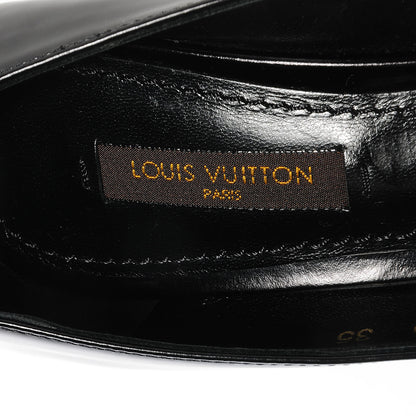 Louis Vuitton LOUIS VUITTON Glazed Calfskin Candice Pumps 35 Black 9 of 9