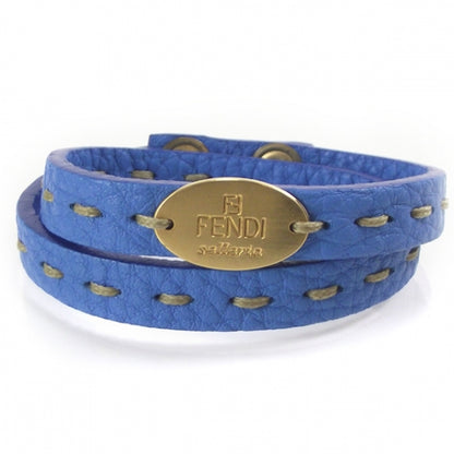 Fendi Calfskin Romano Selleria Bracelet Blue 1 of 5