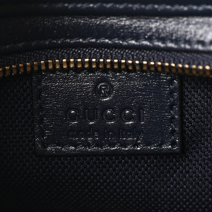 Gucci Denim GG Monogram Mini Moon Side Shoulder Bag Blue 5 of 10
