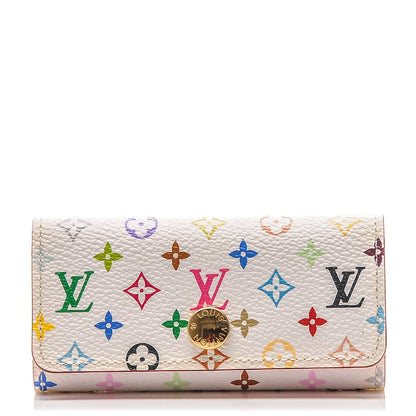 Louis Vuitton Monogram Multicolor Multicles 4 Key Holder White Litchi 1 of 6