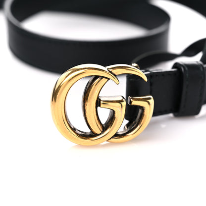 Gucci Calfskin Double G 20mm Belt 85 34 Black 7 of 8