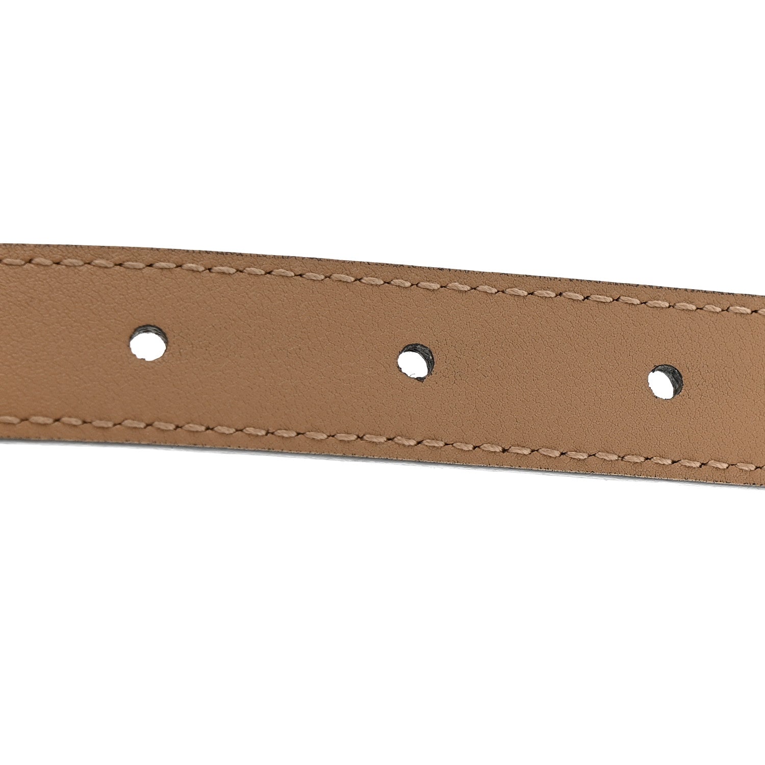 Gucci Azalea Calfskin Enamel Monochrome Double G 20mm Belt 110 44 Camelia 5 of 5