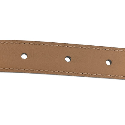 Gucci Azalea Calfskin Enamel Monochrome Double G 20mm Belt 110 44 Camelia 5 of 5